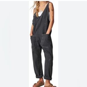 We The Free High Roller Charcoal Overalls